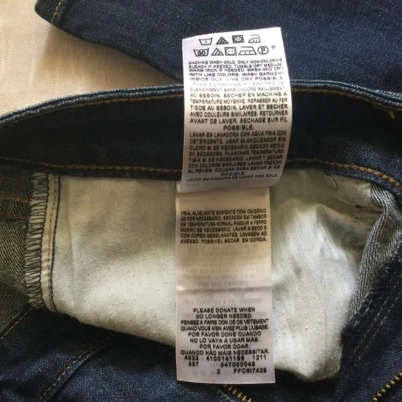 Levi’s for Brooks Brothers Demi Curve Classic Straight Leg Denim Jeans SZ 10M 30 - Picture 13 of 15